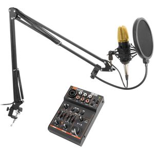 Vonyx CMS400B studiomicrofoon met verstelbare arm en USB mixer