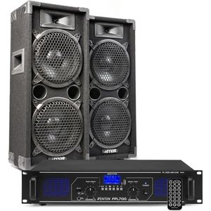 MAX28 DJ luidspreker en Bluetooth versterker combinatie 1600W