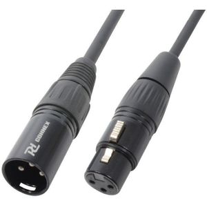 PD Connex Signaalkabel XLR male/female 3-pins - 6 meter - zwart