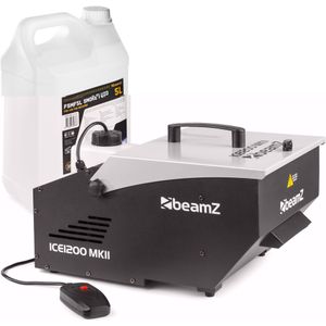 BeamZ ICE1200 MKII low fog rookmachine incl. 5L low fog rookvloeistof