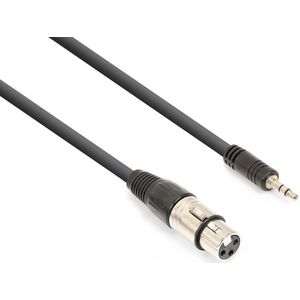 Vonyx audiokabel XLR (v) naar 3.5mm stereo jack - 0.5 meter