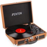 Fenton RP115F retro platenspeler met Bluetooth en USB - Bruin