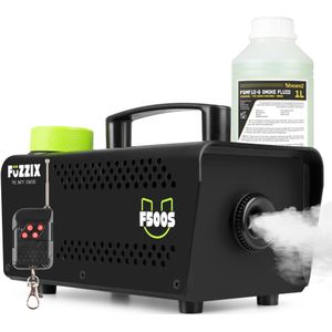 Fuzzix F500S Party Rookmachine met 1 liter rookvloeistof en draadloze afstandsbediening - 500W