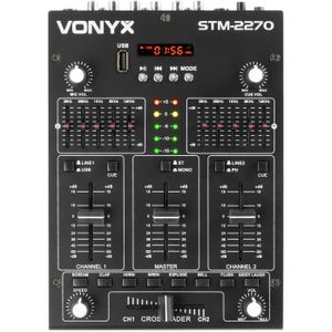 Vonyx STM2270 DJ Mixer met Bluetooth, MP3 & geluidseffecten