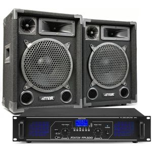 MAX10 DJ luidspreker en Bluetooth versterker combinatie 1000W