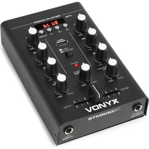 Vonyx STM500BT 2-kanaals mixer met Bluetooth en mp3 speler