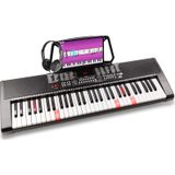 MAX KB5 keyboard voor beginners met 61 lichtgevende toetsen en hoofdtelefoon