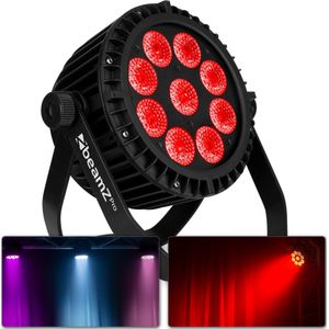 BeamZ WBP912IP aluminium accu LED par - 9x 12W