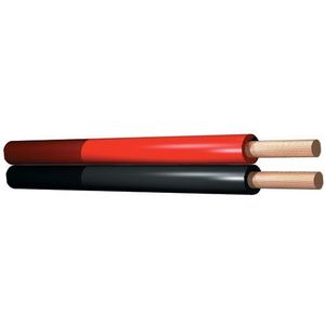 SkyTronic Rood/Zwart kabel 0.75mm - 2 aderig - Rol van 100 meter