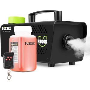 Fuzzix F500S Party rookmachine 500 Watt - met draadloze afstandsbediening - incl 250ml rookvloeistof