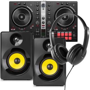 Hercules Inpulse 300 MK2 DJ set met SMN50B monitors en hoofdtelefoon - Complete set