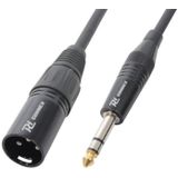 PD Connex XLR Male - 6.3mm Stereo jack kabel 1.5 meter