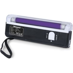 BeamZ draagbare 15cm Blacklight UV lamp met zaklamp