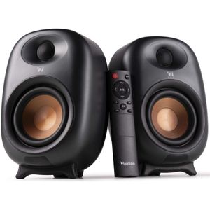 Audizio RS80 - Boekenplank Speakers - Donkergrijs - Bluetooth - 160W