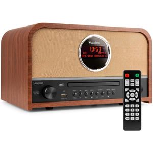 Audizio Salerno stereo DAB radio met CD speler, Bluetooth en mp3 speler