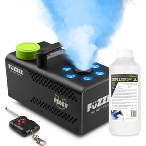 Fuzzix F506V rookmachine inclusief 1L rookvloeistof - Met 6 RGB LED’s en draadloze afstandsbediening