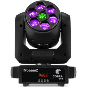 BeamZ Cobra160  -100 Watt Spot Moving Head met 6x 10 Watt RGBW B-Eye