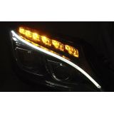 Koplampen | Mercedes-Benz | C-klasse 14-18 4d sed. W205 / C-klasse Estate 14-18 5d sta. | LED | REAL DRL | zwart