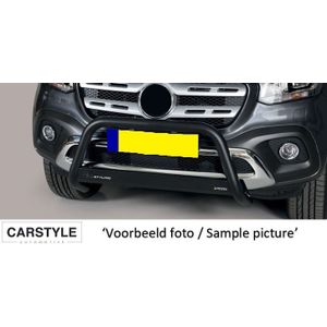 Pushbar | Volkswagen | Caddy Cargo 20- 3d bes. | RVS Medium Bar zwart CE-keur