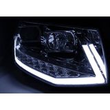 Koplampen DRL Tube Light | Volkswagen Transport T6 | LED  ZWART