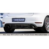 Rieger diffuser | Golf 6 GTI - 3-drs., 5-drs., Cabrio  Golf 6 GTD - 3-drs., 5-drs. | stuk ongespoten abs | Rieger Tuning