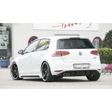 Rieger diffuser | VW Golf 7 VII 2013-2017, ook GTE en GTD | ABS | voor dubbele uitlaatsierstuk links | Glanzend zwart