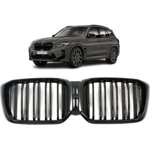 Nieren | Grill | BMW | X3 21- 5d suv G01 LCI / X4 21- 5d suv G02 LCI | M-Performance Look | glanzend zwart | 03