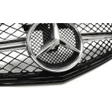 Grill | Mercedes-Benz | C-klasse 07-11 4d sed. W204 / C-klasse 11-14 4d sed. W204 / C-klasse Estate 07-11 5d sta. / C-klasse Estate 11-14 5d sta. | C63-Style | ABS Kunststof zwart en chroom Glanzend