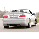 Rieger einddemper, M3-look 4x90mm centrum Type 14, BMW E46 | 3-Serie E46 - Cabrio, Coupé, Lim. | stuk rvs | Rieger Tuning