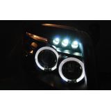 Koplampen | Dodge | Caliber 06-11 5d mpv. | Angel Eyes | zwart