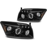 Koplampen | Dodge | Caliber 06-11 5d mpv. | Angel Eyes | zwart