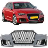 Voorbumper | Audi | A3 12-16 3d hat. / A3 Sportback 13-16 5d hat. | RS3 Quattro - Look | m KLS | m PDC | z ML