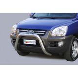 Pushbar | Kia | Sportage 04-07 5d suv. / Sportage 07-08 5d suv. | RVS rvs zilver Super Bar CE-keur