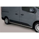 Side Bars | Renault | Trafic 14-19 4d bes. / Trafic 19- 4d bes. | L1 | zwart Side Protection RVS