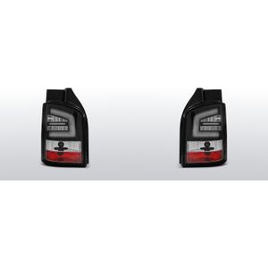 Achterlichten Volkswagen T5 2003-2015 | LED | zwart | Achterklep