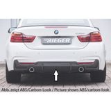 Rieger diffuser | BMW 4-Serie F32 / F33 / F36 (alleen 435i / 440i) 2013- | ABS | duplex uitlaat enkel