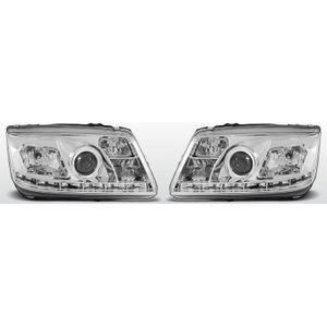 Koplampen LED DRL | Volkswagen Bora 1998-2005 | chroom