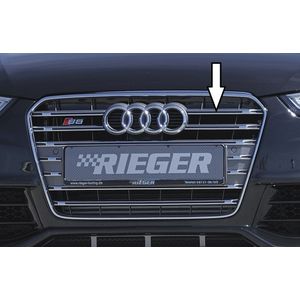 Grill Audi S5 (B8) platinumgrau incl. S5-Logo | A5 (B8/B81): 10.11- (vanaf Facelift) - Coupé, Cabrio, Sportback  A5 S5 (B8/B81): 10.11- (vanaf Facelift) - Coupé, Cabrio, Sportback | stuk  | Rieger Tuning