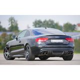 Rieger diffuser | A5 (B8/B81): 06.07-07.11 (tot Facelift) - Coupé, Cabrio  A5 S5 (B8/B81): 06.07-07.11 (tot Facelift) - Coupé, Cabrio | stuk carbonlook abs | Rieger Tuning