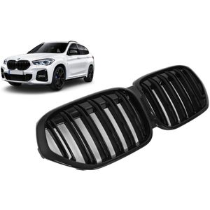 Nieren | BMW | X1 19- 5d suv. F48 | facelift | M-Look | dubbele spijlen | Glanzend zwart