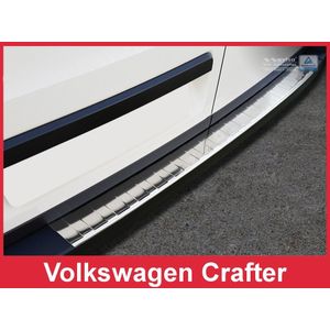 Achterbumperbeschermer | Volkswagen | Crafter Kombi 17- 4d bus. | RVS rvs zilver