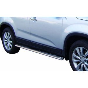 Side Bars | Kia | Sorento 09-12 5d suv. | RVS rvs zilver Oval Grand Pedana