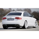 Rieger einddemper Audi A4 (B8), 4-cilinder ø 66mm verbinding | A4 (B8/B81): 11.07-12.11 (tot Facelift) - Lim., Avant | stuk rvs | Rieger Tuning