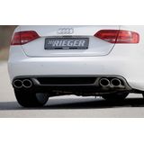 Rieger einddemper Audi A4 (B8), 4-cilinder ø 66mm verbinding | A4 (B8/B81): 11.07-12.11 (tot Facelift) - Lim., Avant | stuk rvs | Rieger Tuning