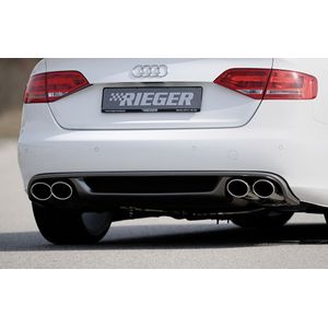 Rieger einddemper Audi A4 (B8), 4-cilinder ø 66mm verbinding | A4 (B8/B81): 11.07-12.11 (tot Facelift) - Lim., Avant | stuk rvs | Rieger Tuning