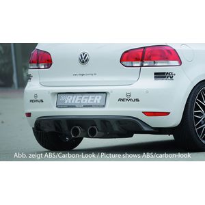 Rieger diffuser | VW Golf 6 VI 2008-2012 | ABS | dubbel sierstuk midden | Ongespoten