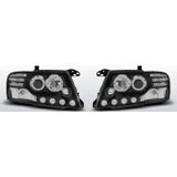 Koplampen Angel Eyes | Mitsubishi Pajero V60 2001-2006 | zwart