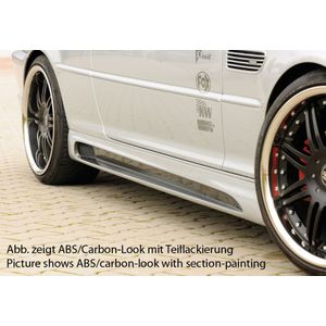 Rieger side skirt | 3-Serie E46: 02.98-12.01 (tot Facelift), 02.02- (vanaf Facelift) - Cabrio, Compact, Coupé, Lim.  3-Serie E46 M3: 06.00- - Cabrio, Coupé | l stuk ongespoten abs | Rieger Tuning