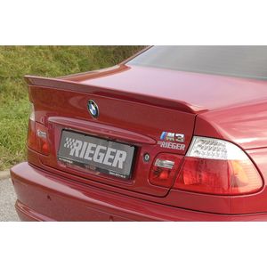 Rieger achterklepspoiler | 3-Serie E46: 02.98-12.01 (tot Facelift), 02.02- (vanaf Facelift) - Coupé | stuk ongespoten pu-rim | Rieger Tuning