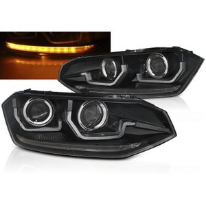 Koplampen | Volkswagen | Polo 17- 5d hat. | LED | Dynamic Turn Signal | zwart